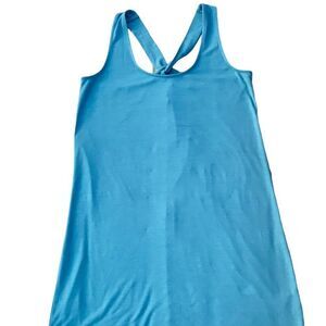 Old Navy Aquamarine Criss Cross Back T-shirt Swing Dress